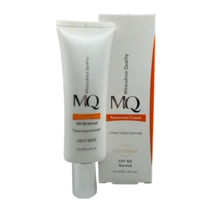 کرم ضد آفتاب نرمال بژ روشن SPF 50 ام کیو | MQ Sunscreen Cream Light Beige Normal SPF 50