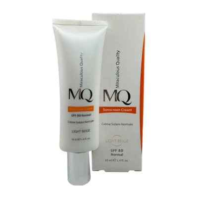 کرم ضد آفتاب نرمال بژ روشن SPF 50 ام کیو | MQ Sunscreen Cream Light Beige Normal SPF 50