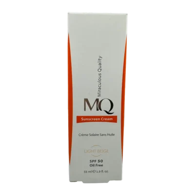 کرم ضد آفتاب فاقد چربی SPF 50 بژ روشن ام کیو | MQ Sunscreen Cream SPF 50 Light Beige