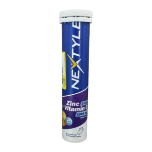 قرص جوشان زینک 15 + ویتامین سی 1000 نکستایل | Nextyle Zinc 15+Vitamin C 1000 Eff