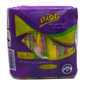 پد روزانه کتانی خیلی نازک تافته مدل Ultra Thin بسته 20 عددی