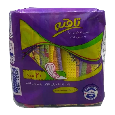 پد روزانه کتانی خیلی نازک تافته مدل Ultra Thin بسته 20 عددی