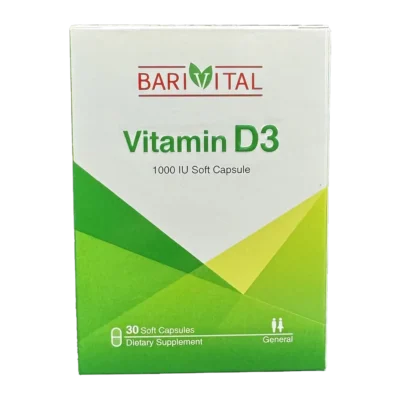 کپسول نرم ویتامین د3 1000 واحدی باریویتال | Barivital Vitamin D3 1000 IU Soft Cap