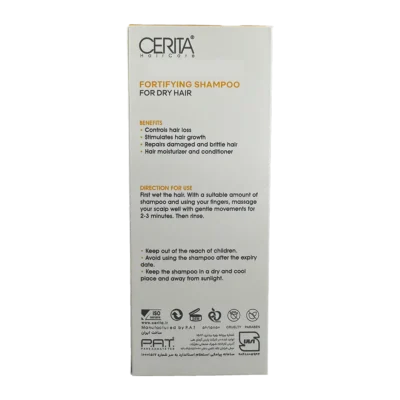 شامپو تقویت کننده موی خشک سریتا | Cerita Fortifying Anti Hair Loss Shampoo For Dry Hair