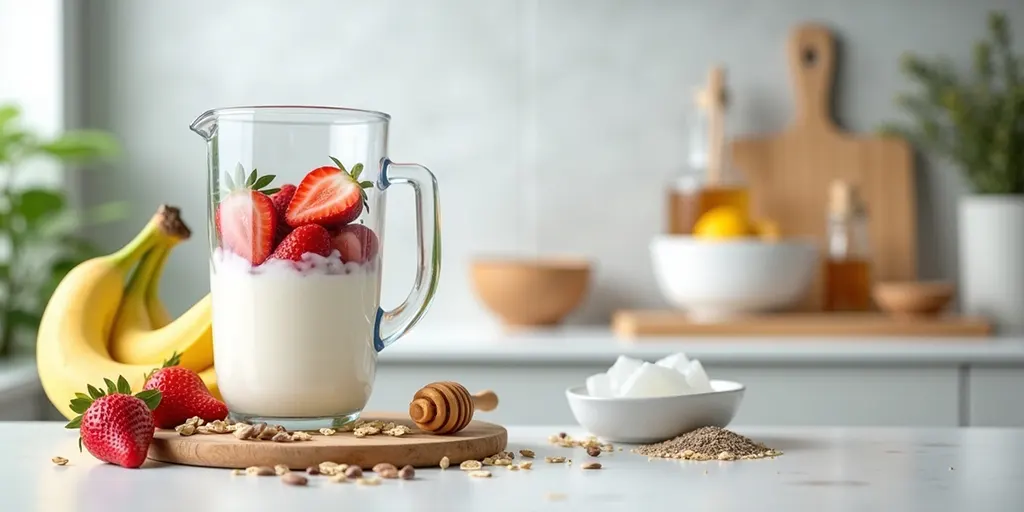 دستور تهیه شیک پروتئین خانگی