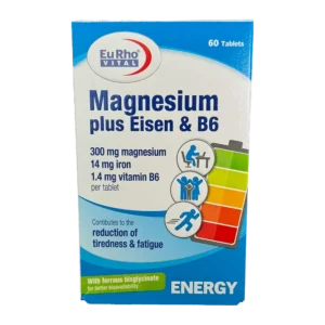قرص منیزیم پلاس آیزن و ب6 یوروویتال