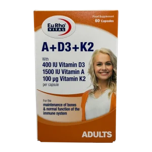 سافت ژل آ+د3+کا2 یوروویتال