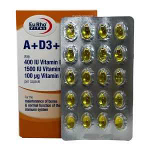 سافت ژل آ+د3+کا2 یوروویتال