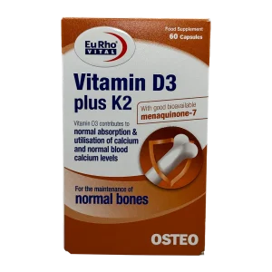 کپسول ویتامین د3 پلاس کا2 یوروویتال