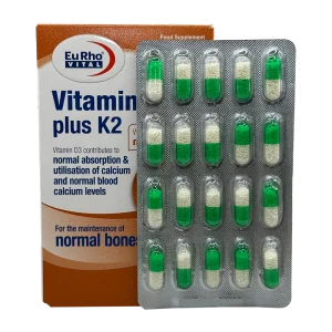 کپسول ویتامین د3 پلاس کا2 یوروویتال