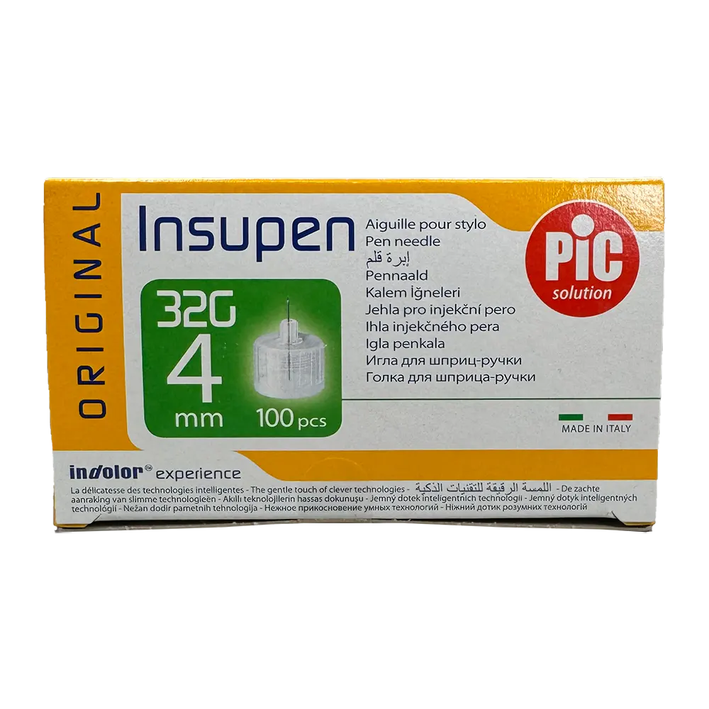 Pic Solution Insulin Pen Needle 4mm