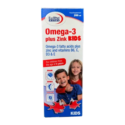 شربت امگا3 پلاس زینک کیدز یوروویتال
