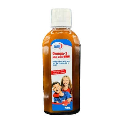شربت امگا3 پلاس زینک کیدز یوروویتال