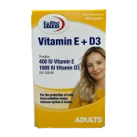 سافت ژل ویتامین ای و د3 یوروویتال