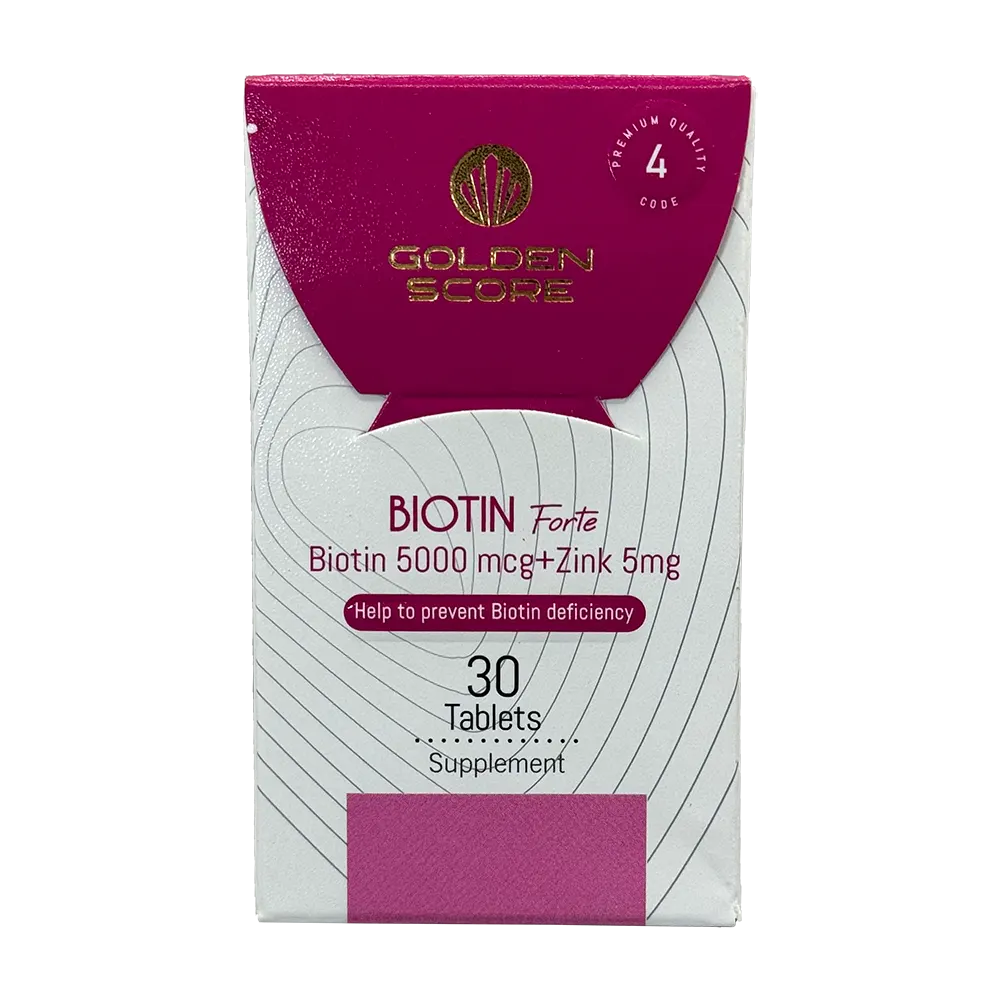 بیوتین فورته 5000 میکروگرم گلدن اسکور